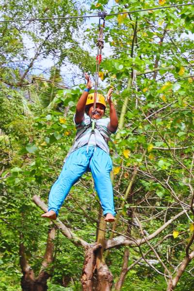 Kids Zip Line at Mekkarai Amusement Park